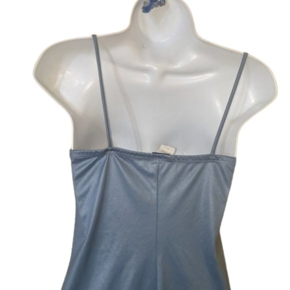 Sleek Ice Blue Party Cocktail Evening Dress Size Medium (Ftits XS or Small) - Picture 4 of 4